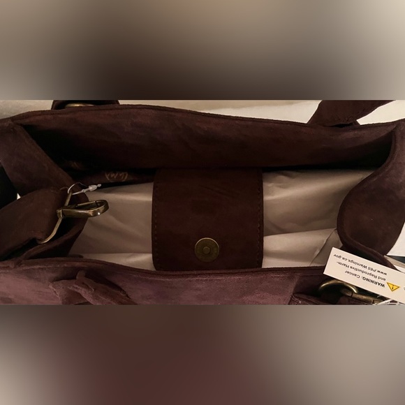 White Mountain Brown Suede Satchel - Picture 7 of 8